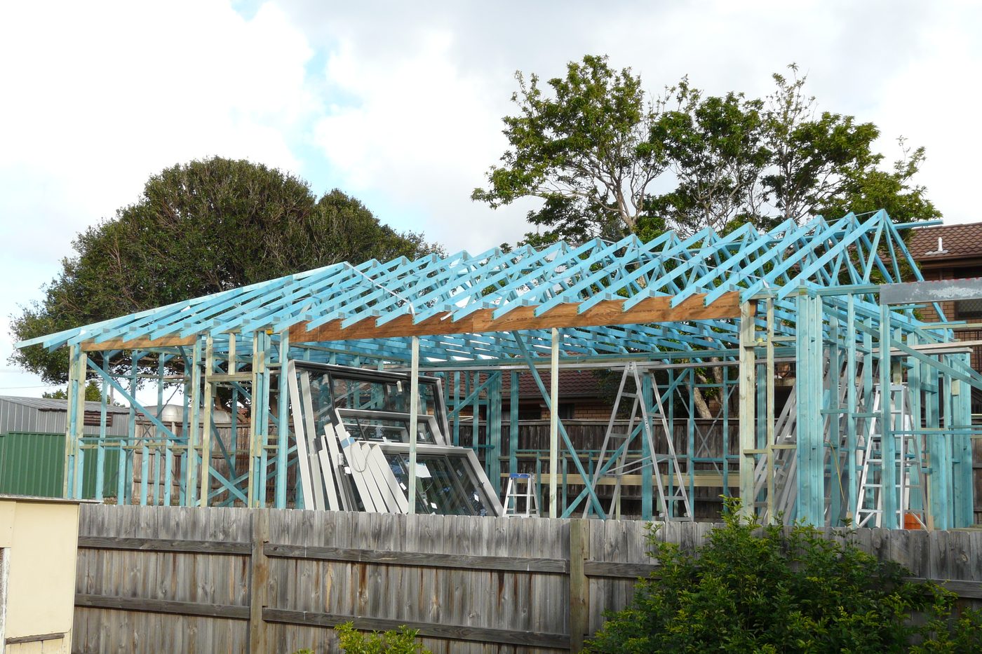Frame up — new home in Umina Beach by D M Hayes Builder