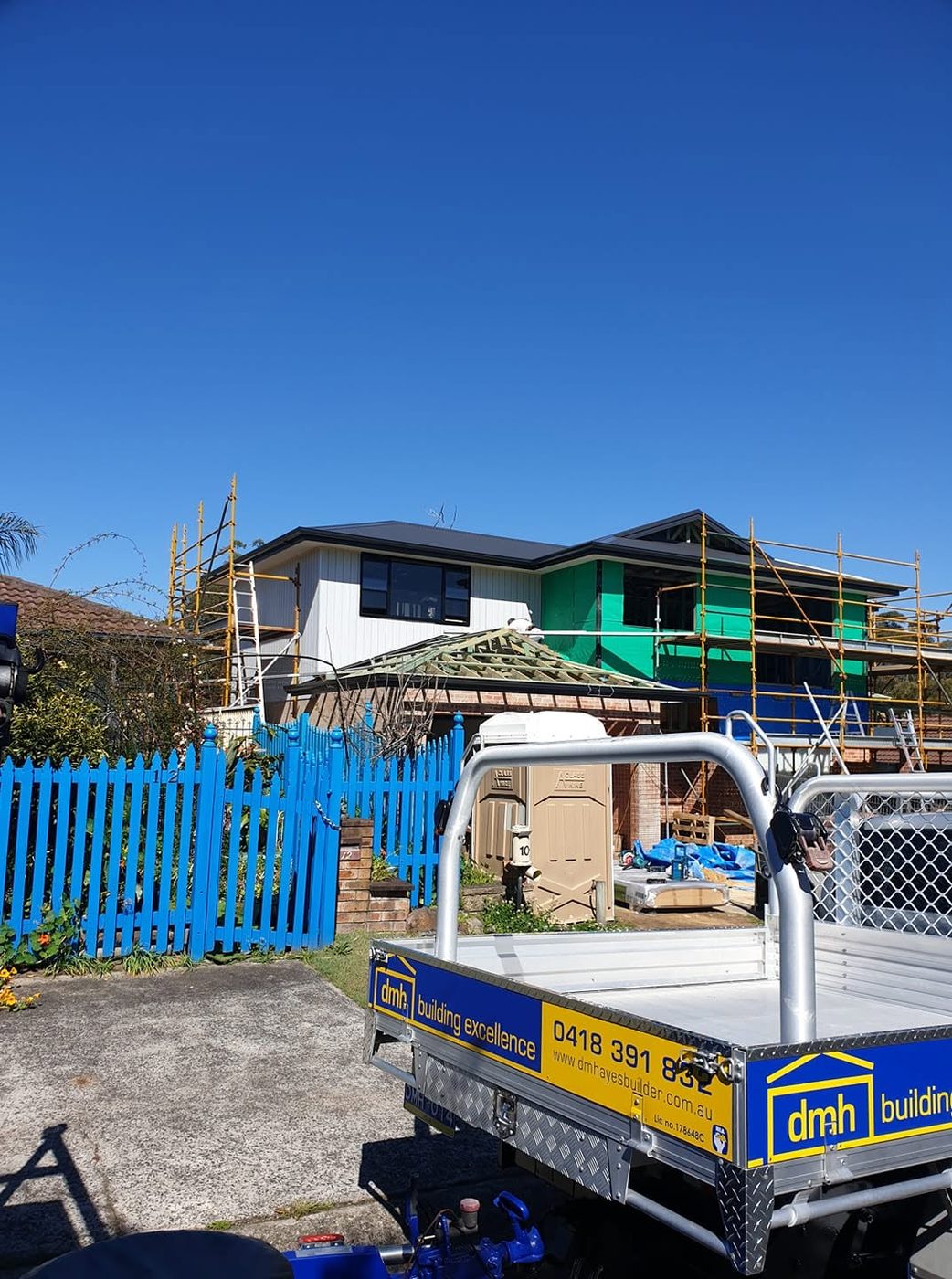 Renovation and addition work by D M Hayes Builder on the Central Coast