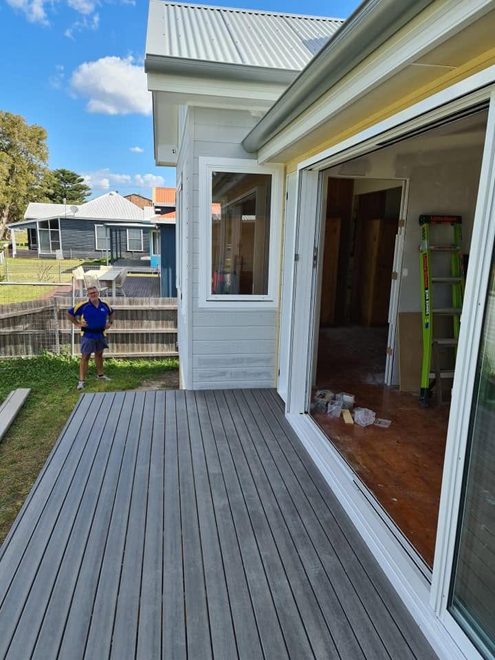 Renovation and addition work by D M Hayes Builder on the Central Coast