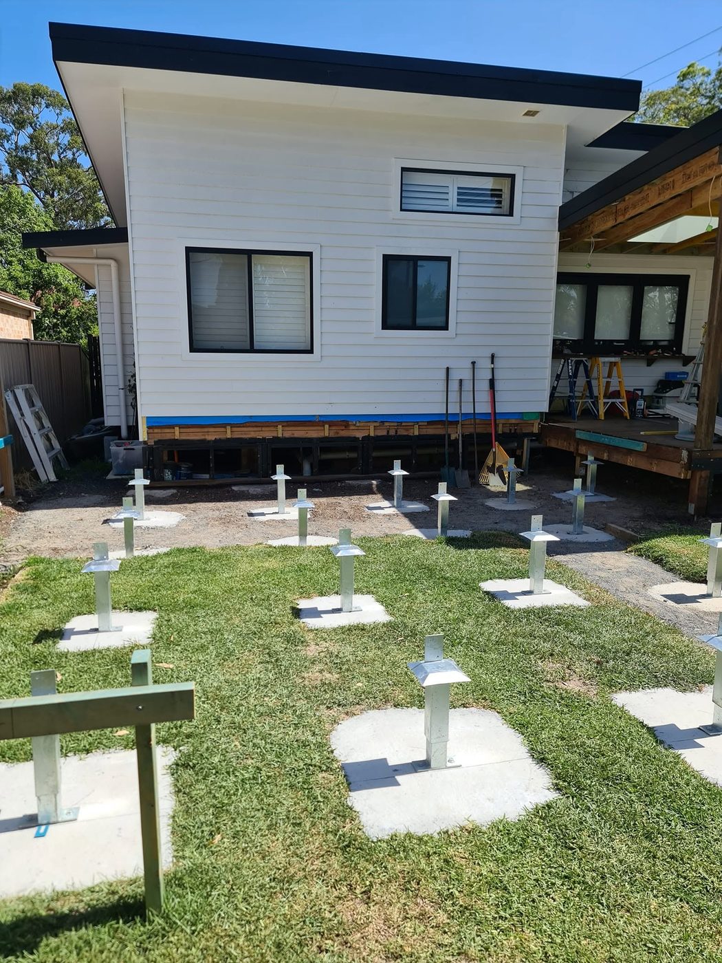 Renovation and addition work by D M Hayes Builder on the Central Coast