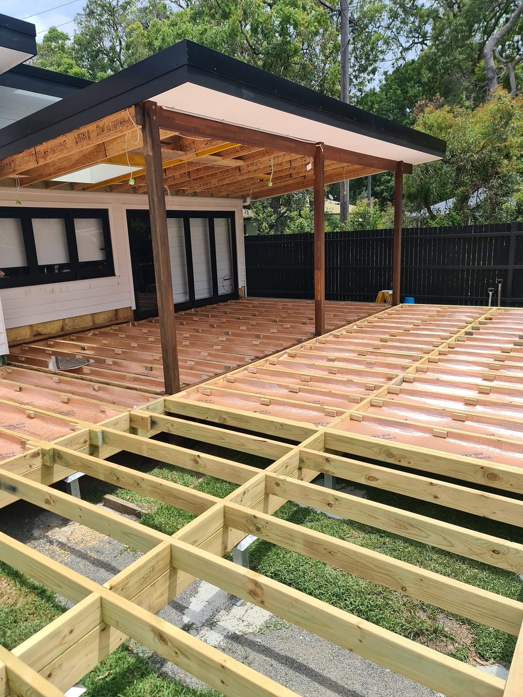 Renovation and addition work by D M Hayes Builder on the Central Coast