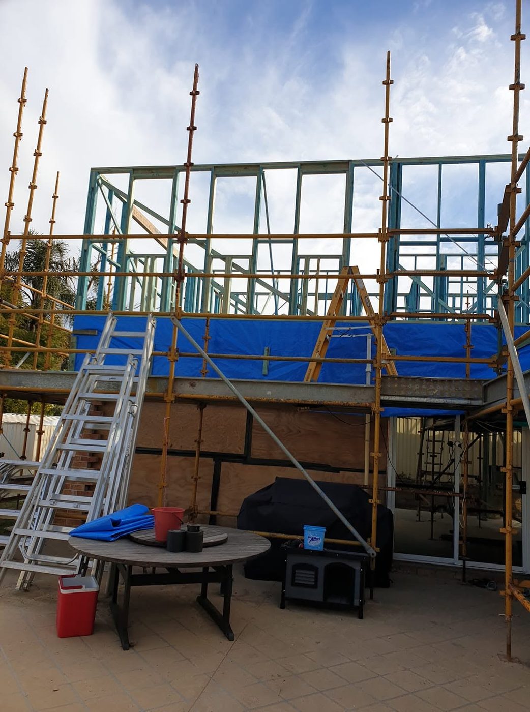 Renovation and addition work by D M Hayes Builder on the Central Coast