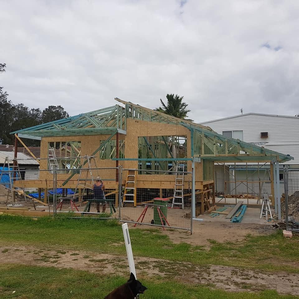 Renovation and addition work by D M Hayes Builder on the Central Coast