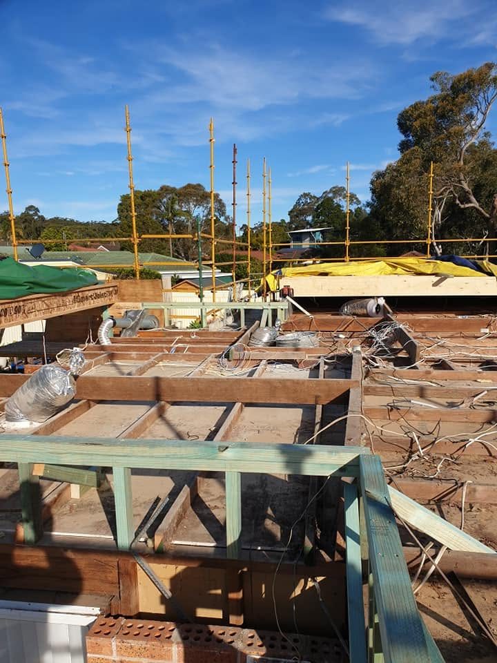Renovation and addition work by D M Hayes Builder on the Central Coast