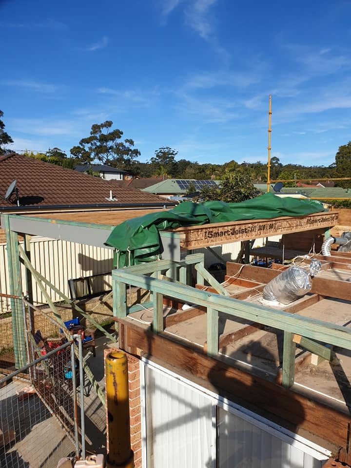 Renovation and addition work by D M Hayes Builder on the Central Coast