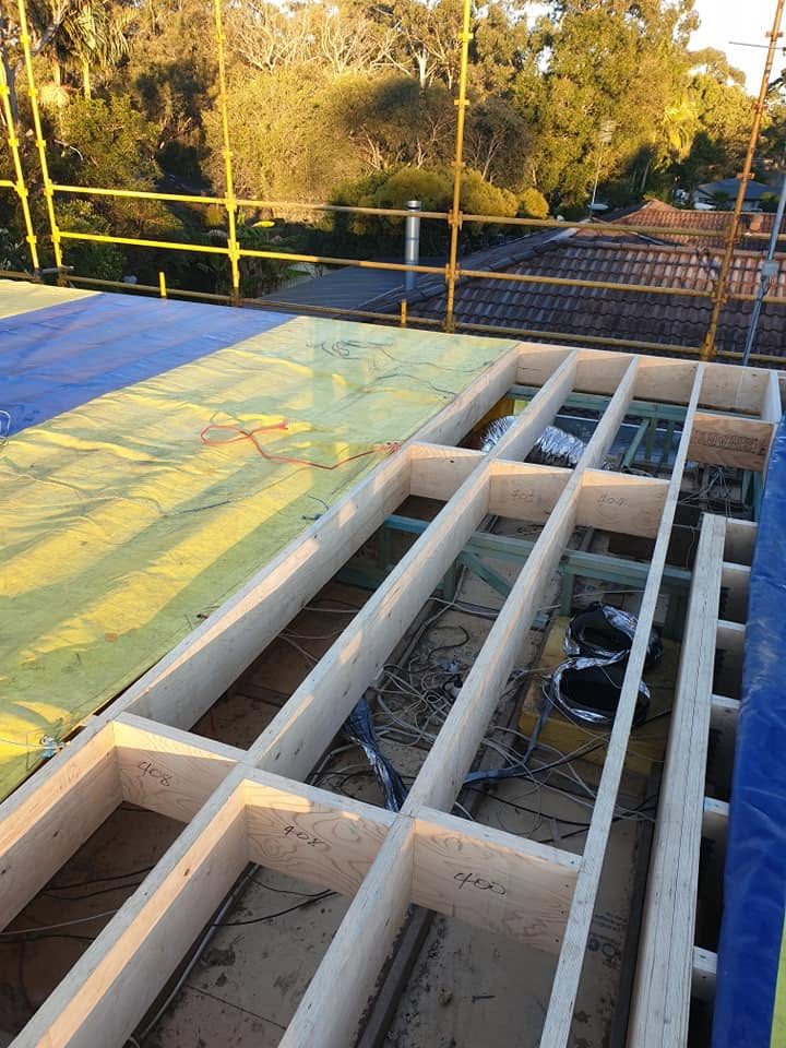 Renovation and addition work by D M Hayes Builder on the Central Coast